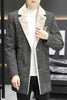 Afbeelding laden in Galerijviewer, Tommy™ dikke fluwelen wollen zakelijke stijl vuurvaste heren mantel jas