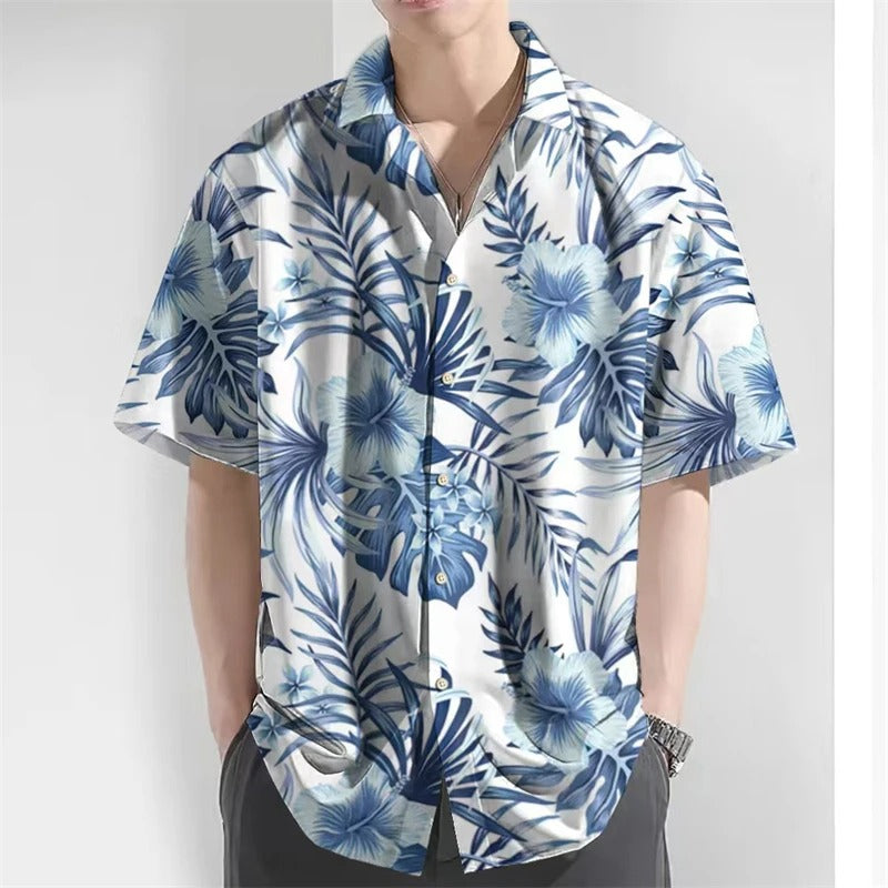Amigo™ Hawai overhemd met bloemenprint in Koreaanse stijl