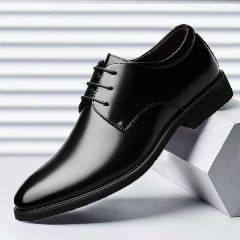 Oliver® zwart zacht leer ademend Nette schoenen
