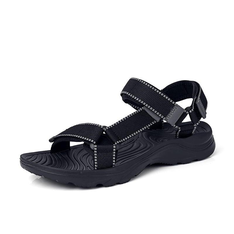 James™ zwarte lichtgewicht comfortabele outdoor sandalen