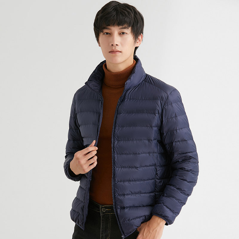 Oliver® winddichte lichtgewicht grijze heren puffer Jas