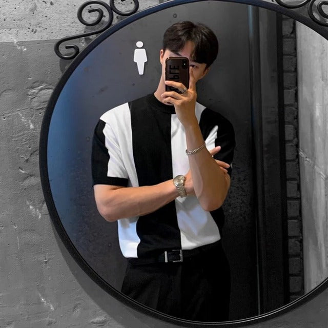 James Casual mannen t-shirt met opvallend bedrukt logo