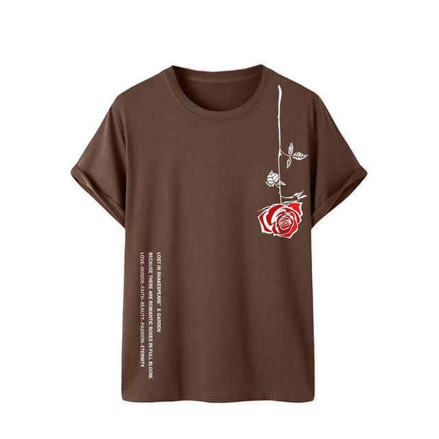 James Basic Bloemenprint Heren T-shirt Casual Korte Mouw