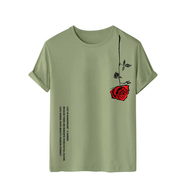 James Basic Bloemenprint Heren T-shirt Casual Korte Mouw
