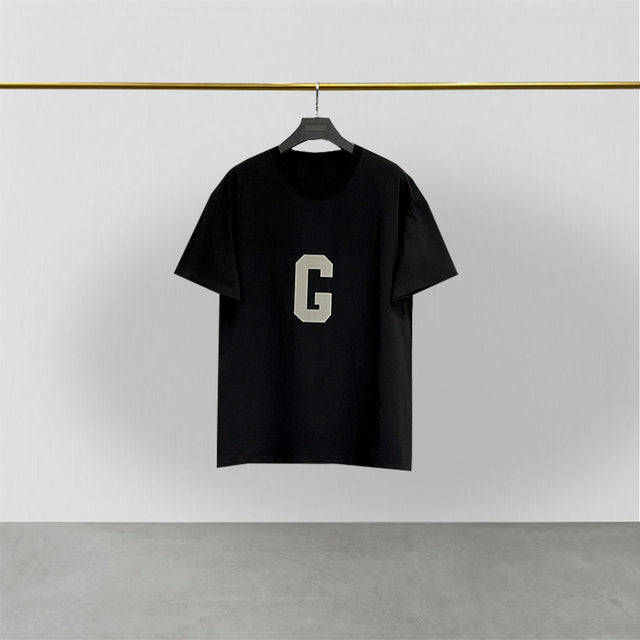 James Heren Zomer T-shirt met Rubberen Letter G Logo