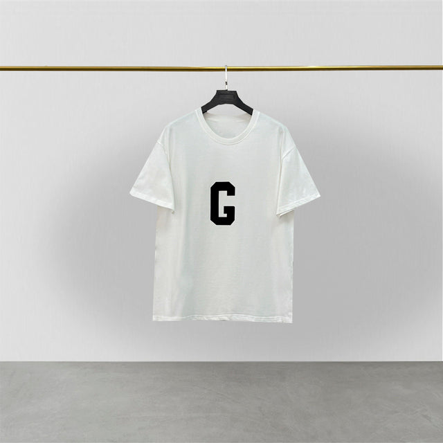 James Heren Zomer T-shirt met Rubberen Letter G Logo