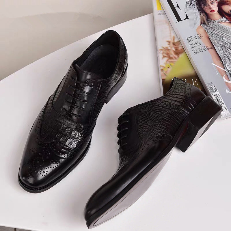 Oliver® retro krokodillenleer zachte zool nette schoenen