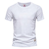 James Eenvoudig Effengekleurd Heren Katoenen T-shirt
