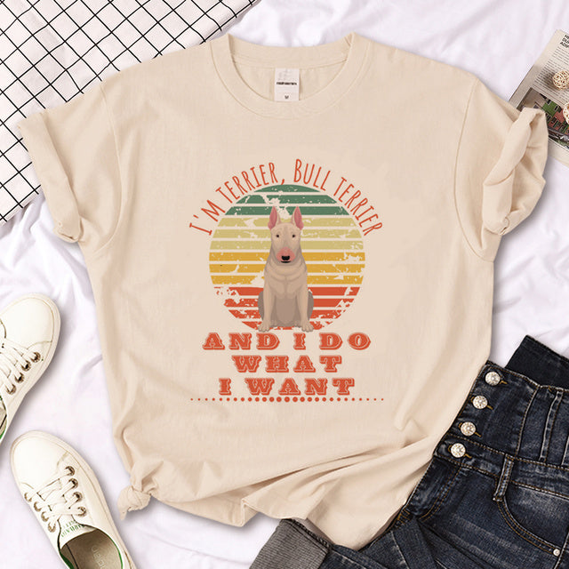 James Bull Terrier Designer Grappig T-shirt - Anime Manga Comic Heren Kleding