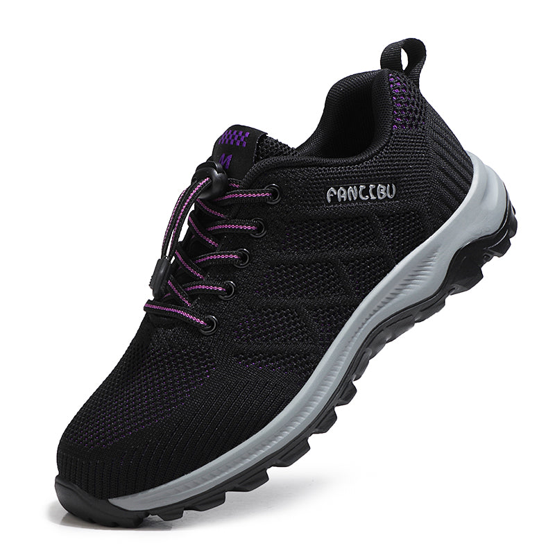 DopeStride™ ademende zwarte orthopedische wandelschoenen