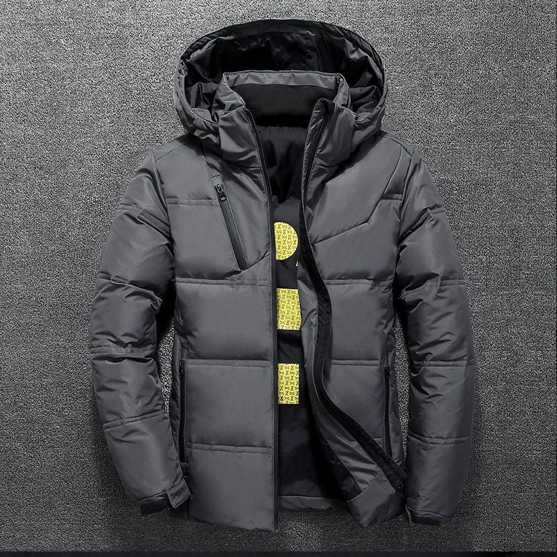 Tommy™ zwarte winddichte met fleece Parka winterjas
