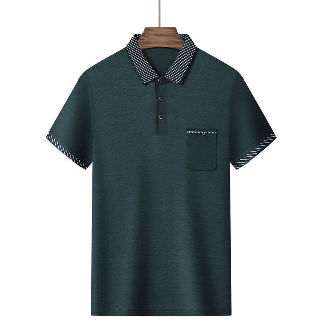 James Mannen Polo met Gekleurde Details en Logo - Beige