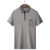 James Mannen Polo met Gekleurde Details en Logo - Beige