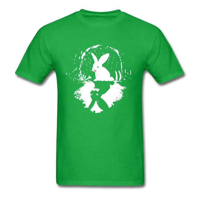 James Comics Gekke Konijn Heren T-shirt, Zwart en Wit