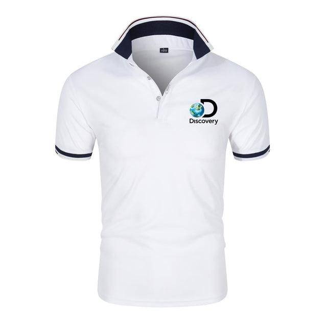 James Polo voor Heren met Rits en Boord - Blauw