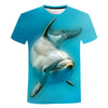 James Dolfijnen 3D Bedrukt Fitness T-shirt voor Heren