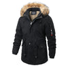 Tommy™ winddichte bontkraag met capuchon en ritssluiting parka winterjas