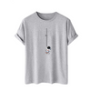 James: Simpel Heren T-Shirt met 3D-print Korte Mouwen Zomer Casual