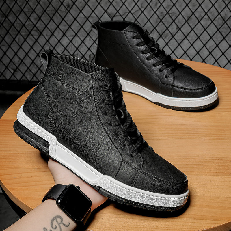 Oliver® Heren veterschoenen Zwart Wit Skate Schoenen