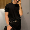 James Effen Kleur Smal Gebreid T-shirt - Zomerse Casual Tops