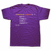 James Grappig Computerwetenschap Programmeur Eat Sleep Code T-shirt - Uniek Ontwerp