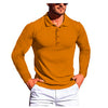 James™ slim fit gestreepte Polo lange mouwen