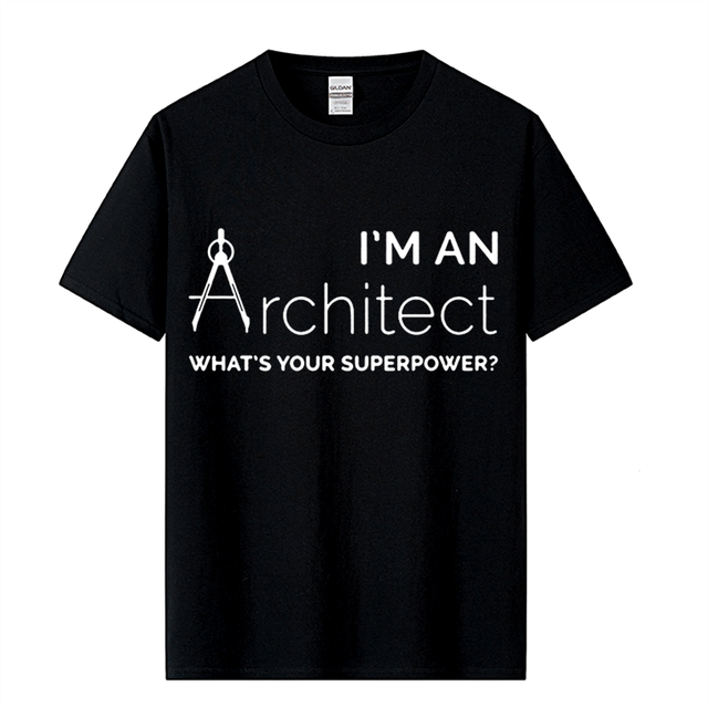 James Architect Nieuw Stijl Heren T-shirt, Grappig Gepersonaliseerd