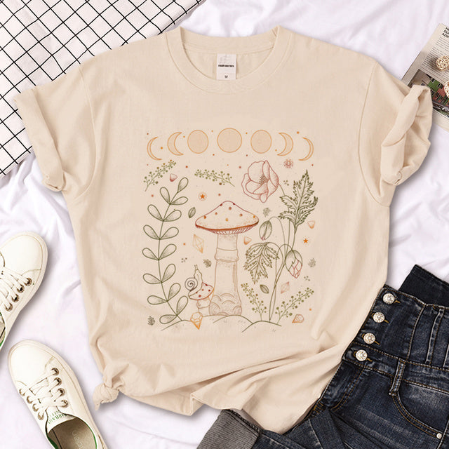 James - Goblin Core Comic Print Zomer T-shirt - Heren