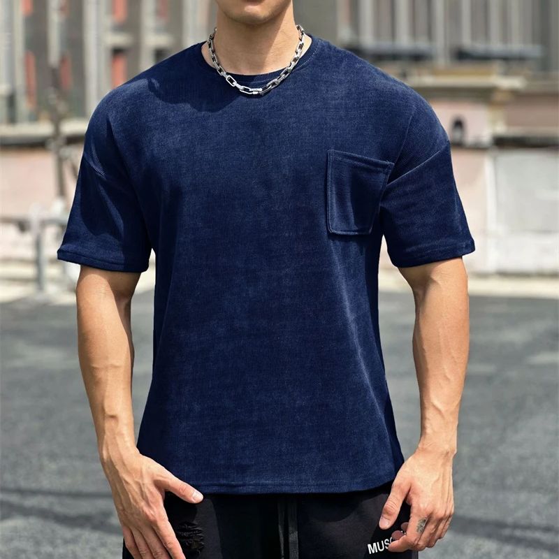 James™ grijs eenvoudig oversized t-shirt met ronde hals
