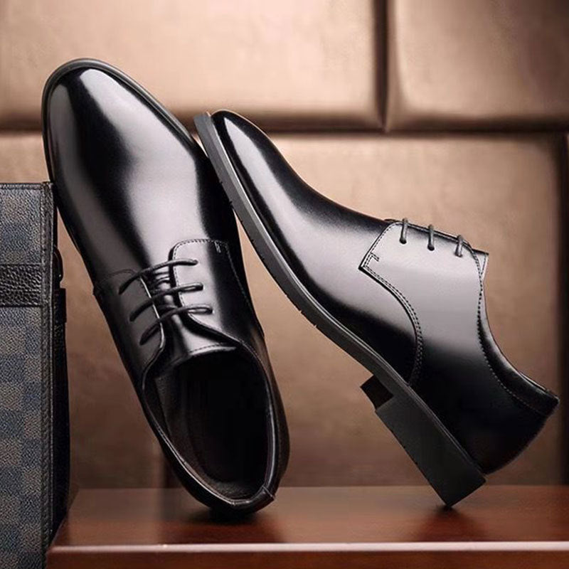 Oliver® zwart zacht leer ademend Nette schoenen