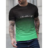 James' Simpele Gestreepte Heren Zomer T-shirt - O-Hals, Losse Pasvorm, Casual Shirt