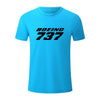 James Hoogwaardige Aviation BOEING 737 Heren T-shirt, Oversized