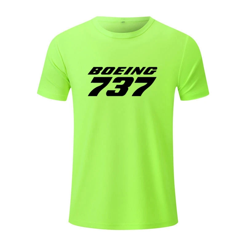 James Hoogwaardige Aviation BOEING 737 Heren T-shirt, Oversized