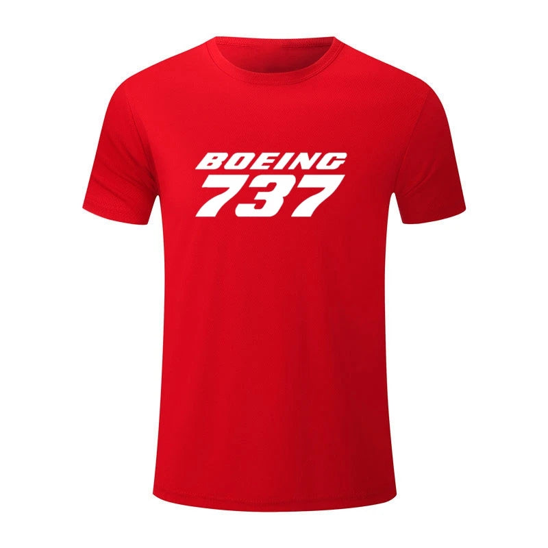 James Hoogwaardige Aviation BOEING 737 Heren T-shirt, Oversized