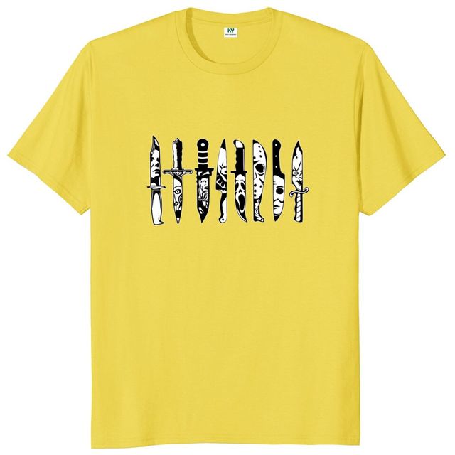 James Horrorfilm Karakters Messen T-shirt - Cool Design Film Fans Kunst