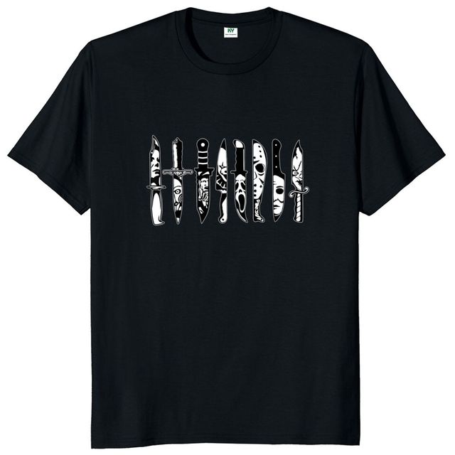 James Horrorfilm Karakters Messen T-shirt - Cool Design Film Fans Kunst