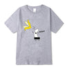 James Grappig Bananen Patroon T-shirt - Casual Grote Maten Heren T-shirt