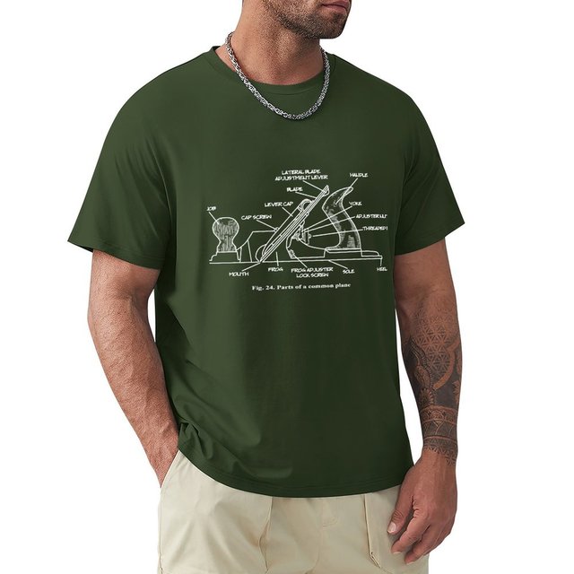 James Houtbewerking Plane Technische Tekening Heren T-shirt, Kampioen T-shirts