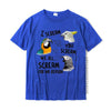 James I Scream You Scream Grappig Papegaai T-shirt - Hip Hop Katoenen Tee