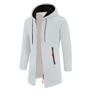 Oliver® lichtgrijze hoge lichtgewicht heren hoodie