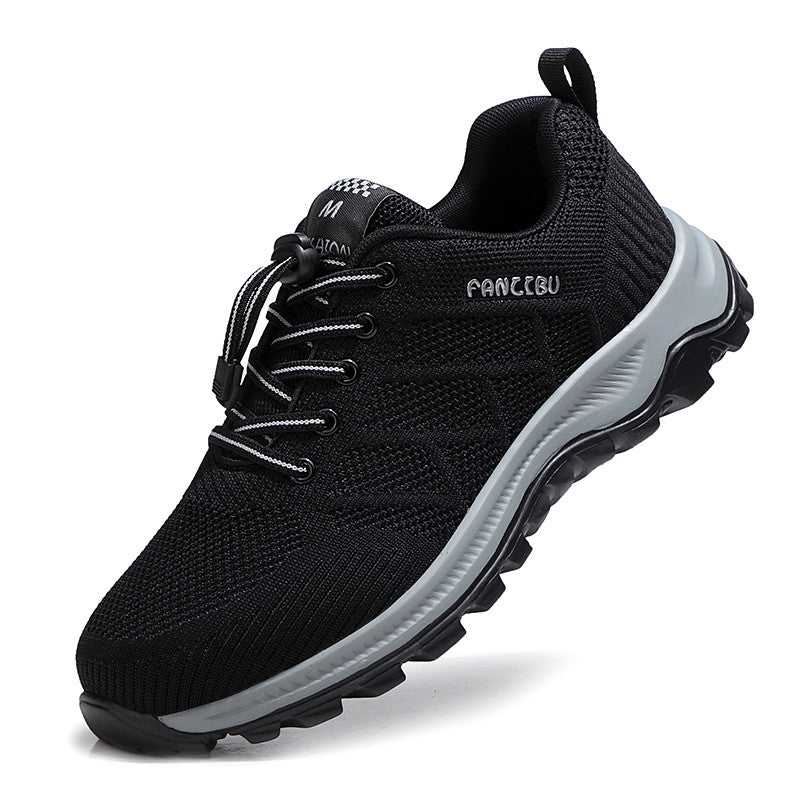 DopeStride™ ademende zwarte orthopedische wandelschoenen