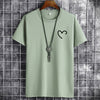 James Oversized Katoenen Heren Tee Shirts - T-shirt met Print van Hartje