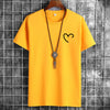 James Oversized Katoenen Heren Tee Shirts - T-shirt met Print van Hartje
