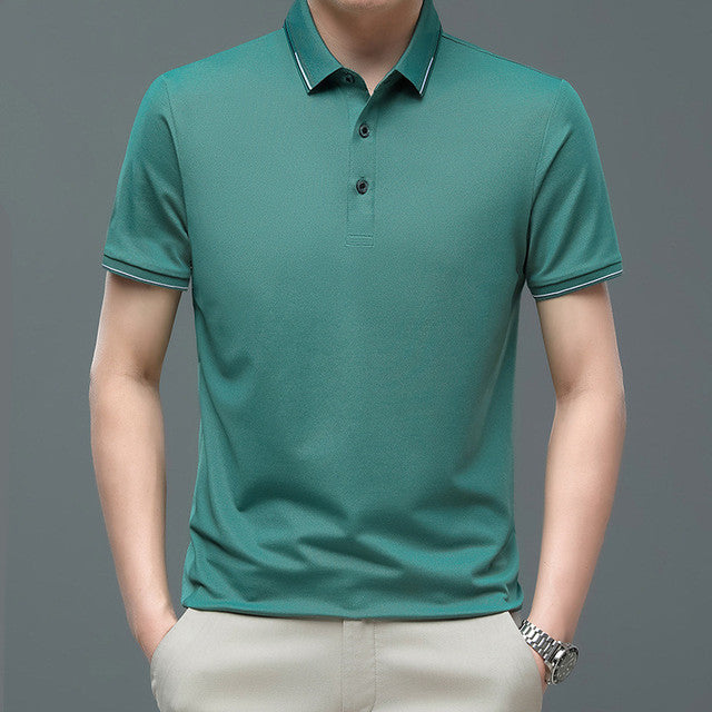 James Polo voor Heren met Paisley Patroon en Splitjes - Blauw