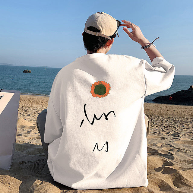 James - Korte Mouwen Heren Modemerk T-shirt - Veelzijdig Eenvoudig Printontwerp - Loszittend Zomers T-shirt
