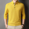 James™ micro strepen wit Polo lange mouwen