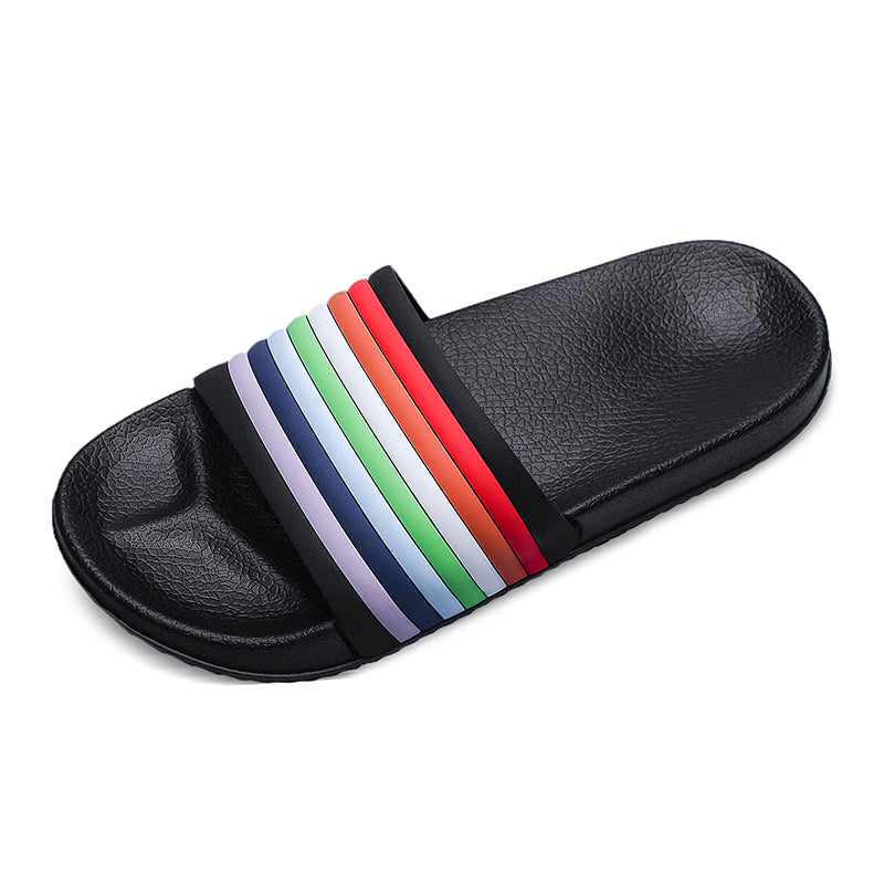 James™ contrasterende heren badslippers met schaakpatroon