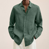 Afbeelding laden in Galerijviewer, James™ Linnen Overhemd Heren Turn-Down Kraag Casual Strandstijl