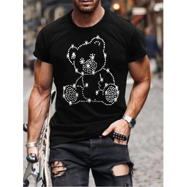 James Comfortabel t-shirt voor mannen met gedrukt logo design