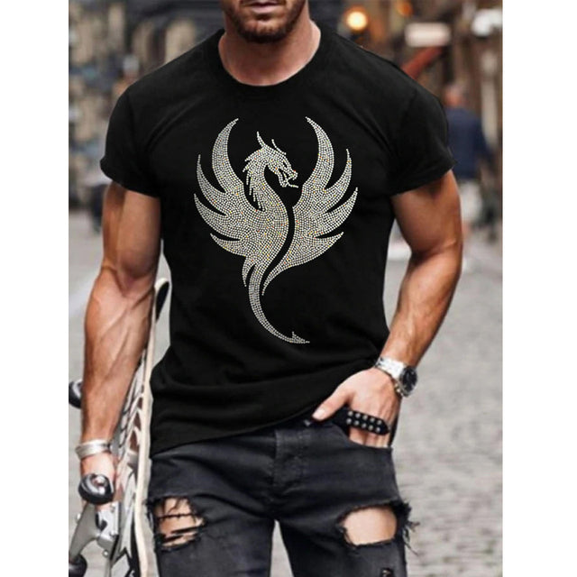 James Comfortabel t-shirt voor mannen met gedrukt logo design